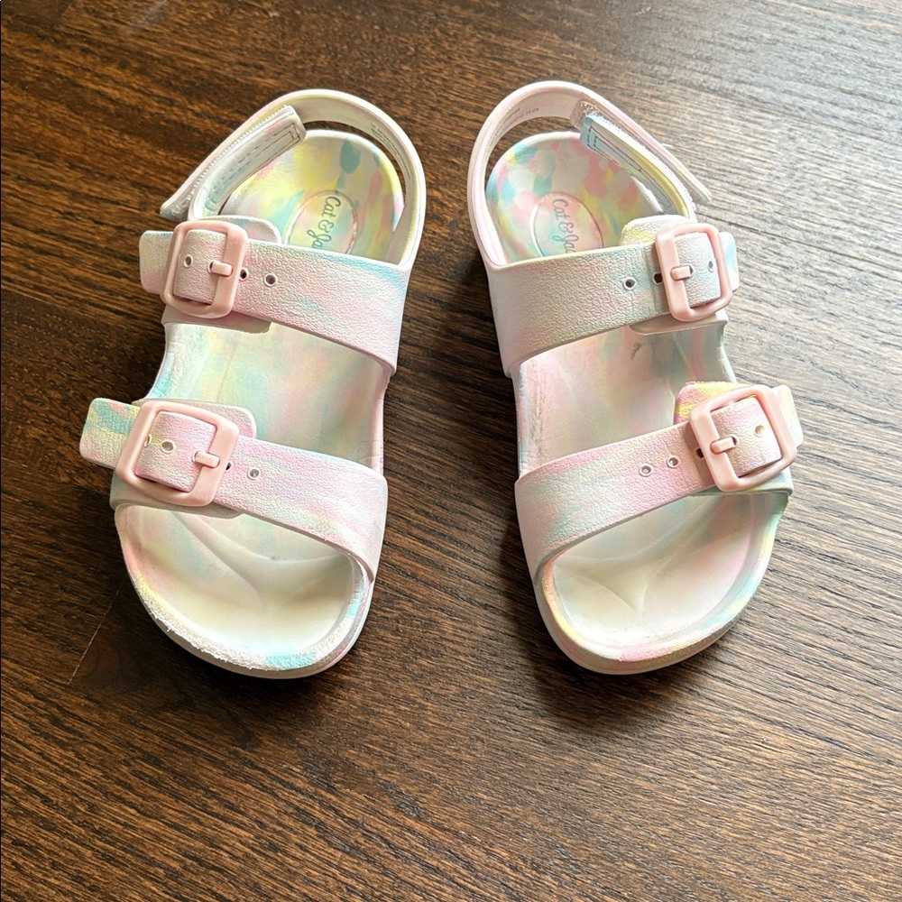 Cat & Jack Kids' Pastel Sandals with Buckles